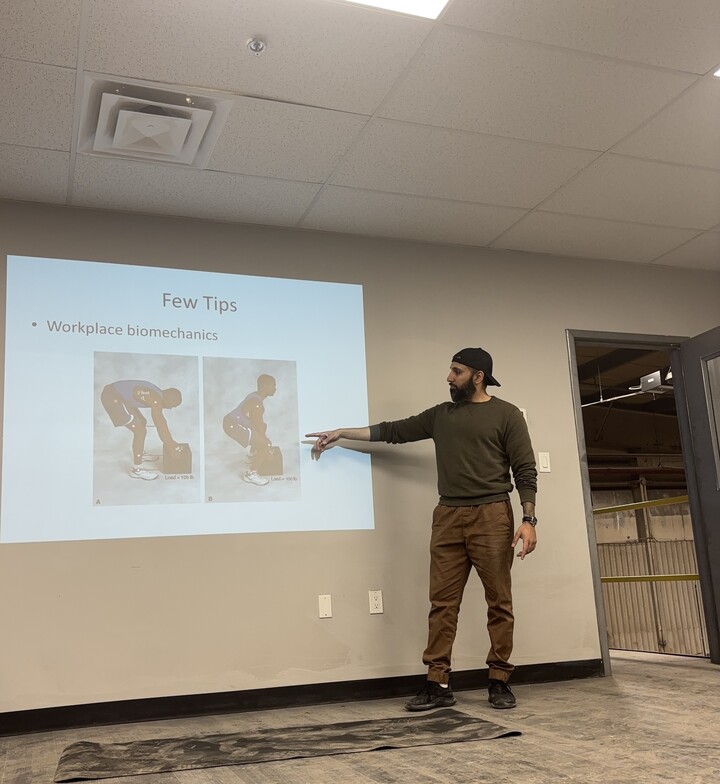 Ergonomic presentation